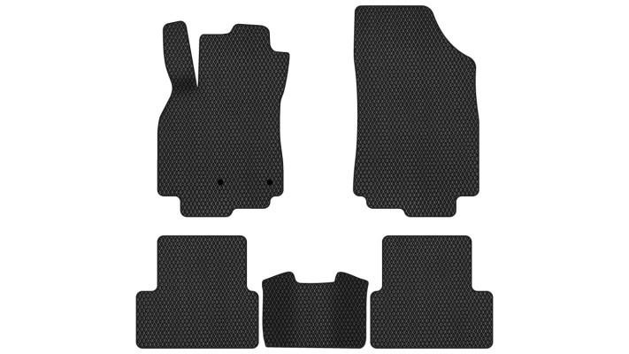 EVAtech RT3498CVV5RN2RBB Floor mats for Renault Megane (2008-2016), black RT3498CVV5RN2RBB