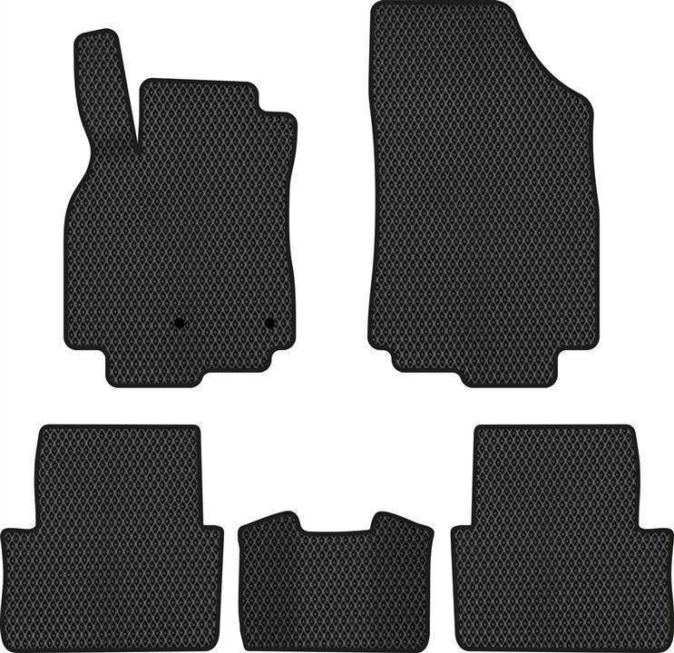 EVAtech RT12110CV5RN2RBB Floor mats for Renault Megane (2008-2016), black RT12110CV5RN2RBB