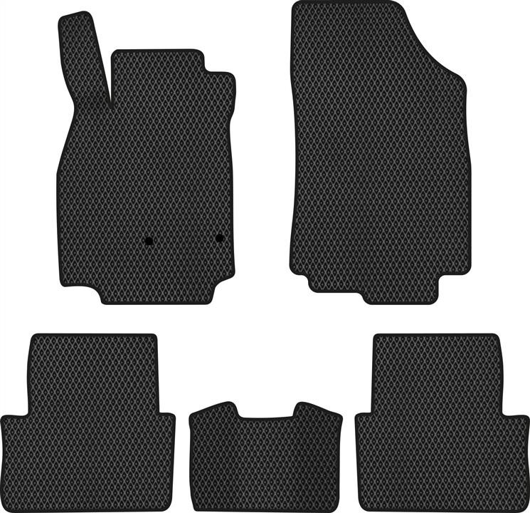 EVAtech RT12112CV5RN2RBB Floor mats for Renault Megane (2008-2016), black RT12112CV5RN2RBB