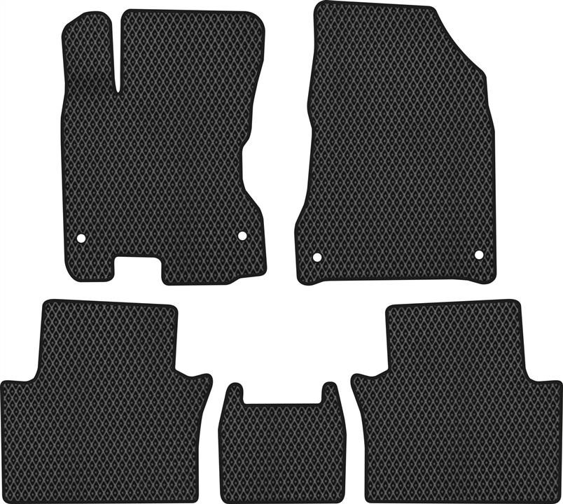 EVAtech RT12113CV5FC4RBB Floor mats for Renault Koleos (2008-2016), black RT12113CV5FC4RBB
