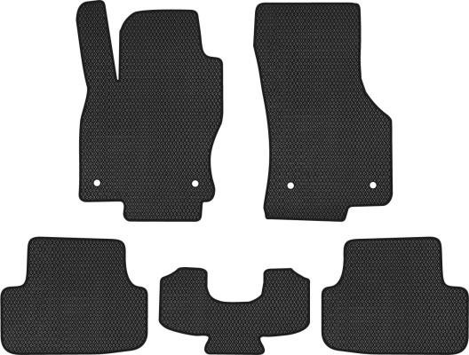 EVAtech VW1884CL5AV4RBB Floor mats for Volkswagen Golf (2012-2020), black VW1884CL5AV4RBB