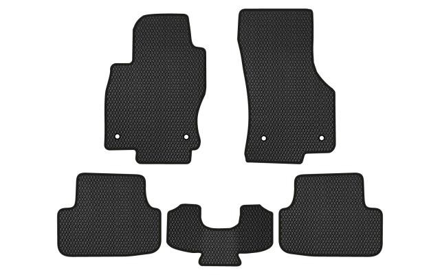 EVAtech VW1884CM5AV4RBB Floor mats for Volkswagen Golf (2012-2020), black VW1884CM5AV4RBB