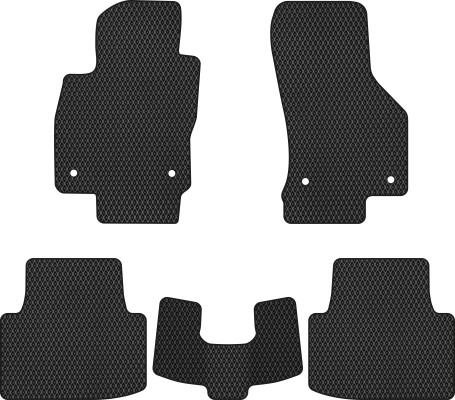 EVAtech VW31151CM5AV4RBB Floor mats for Volkswagen Passat (2014-), black VW31151CM5AV4RBB