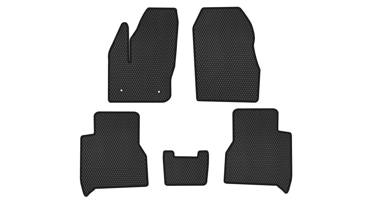 EVAtech FD11535C5FC2RBB Floor mats for Ford Tourneo Connect (2012-), black FD11535C5FC2RBB