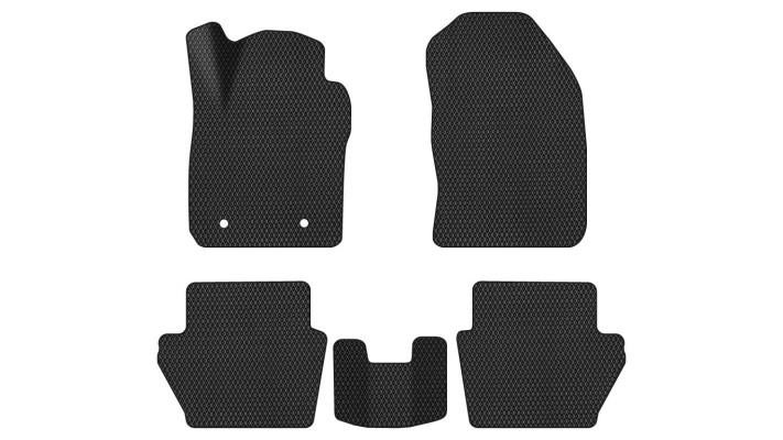 EVAtech FD12789CD5FC2RBBE Floor mats for Ford Fiesta (2009-2019), black FD12789CD5FC2RBBE