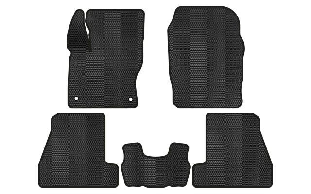 EVAtech FD32626C5FC2RBB Floor mats for Ford Focus (2011-2018), black FD32626C5FC2RBB
