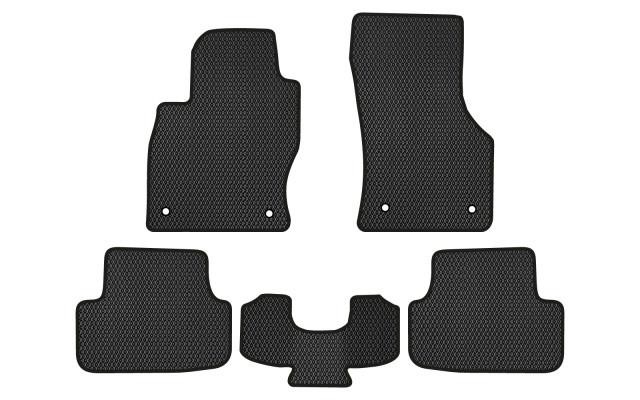 EVAtech VW11076CS5AV4RBB Floor mats for Volkswagen Golf (2012-2020), black VW11076CS5AV4RBB