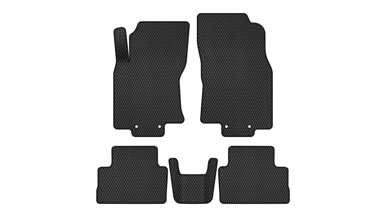 EVAtech NS12606C5LA4RBB Floor mats for Nissan Rogue Sport (2016-), black NS12606C5LA4RBB