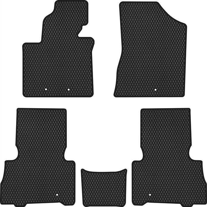 EVAtech KI11960CG5CP5RBB Floor mats for Kia Sorento (2009-2014), black KI11960CG5CP5RBB