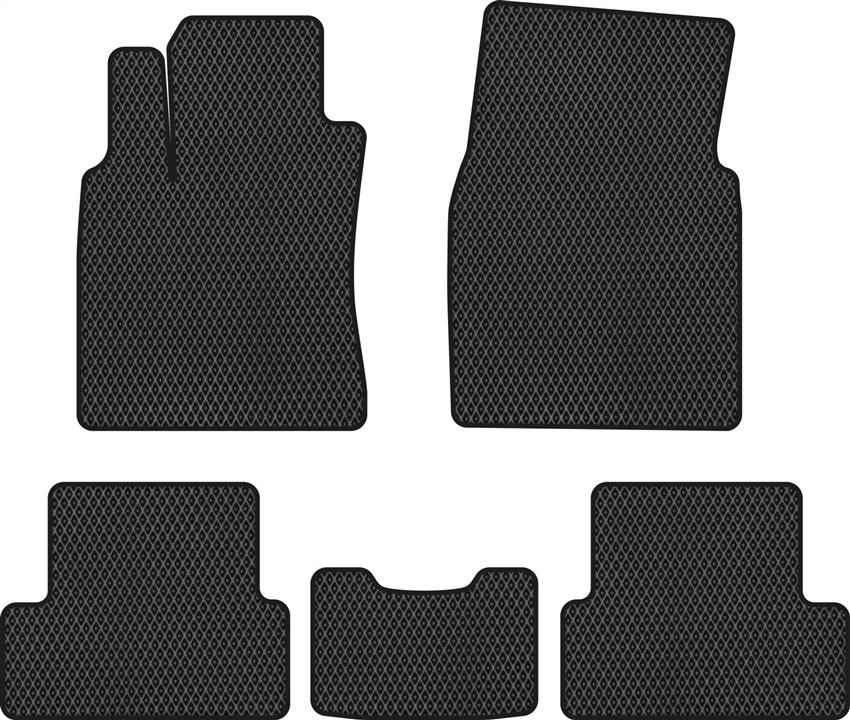 EVAtech NS32057C5RBBE Floor mats for Nissan Qashqai (2006-2013), black NS32057C5RBBE
