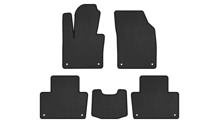 EVAtech VV31415CV5VL8RBB Floor mats for Volvo XC90 (2020-), black VV31415CV5VL8RBB