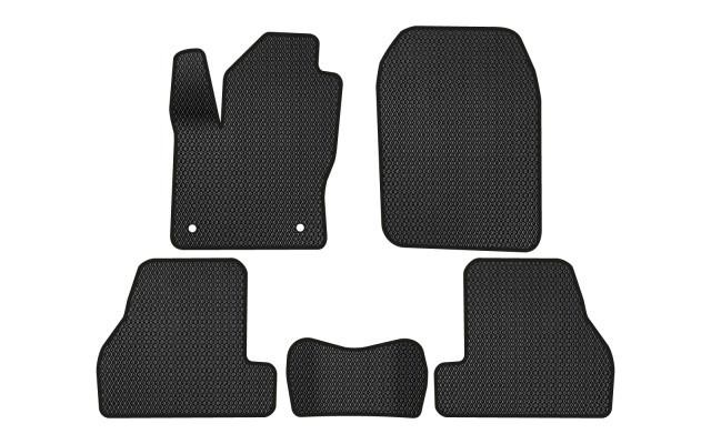 EVAtech FD1651C5AV2RBB Floor mats for Ford Focus (2011-2018), black FD1651C5AV2RBB