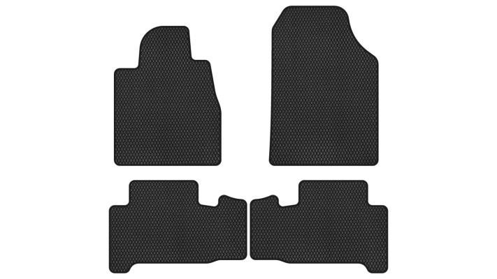 EVAtech AA3391PGC4RBB Floor mats for Acura MDX (2006-2013), black AA3391PGC4RBB