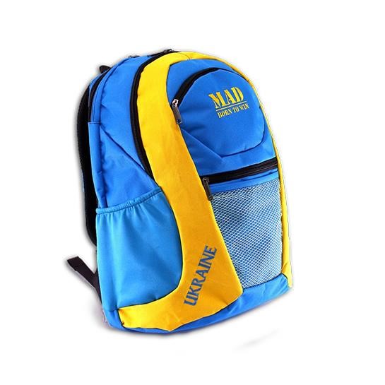 MAD | born to win™ RUA2050 Backpack Ukraine ACTIVE+ 31 L, yellow-blue RUA2050