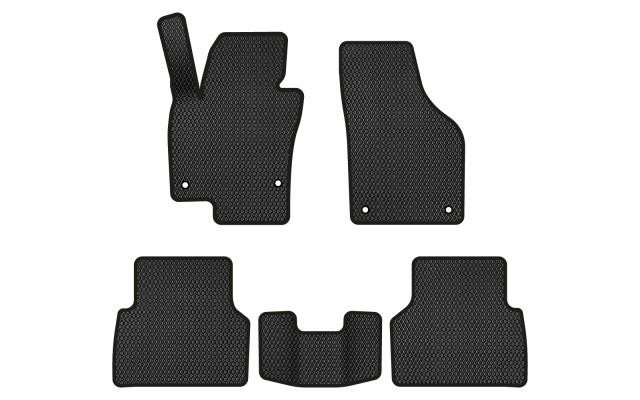 EVAtech VW32480CY5AV4RBB Floor mats for Volkswagen Tiguan (2007-2018), black VW32480CY5AV4RBB
