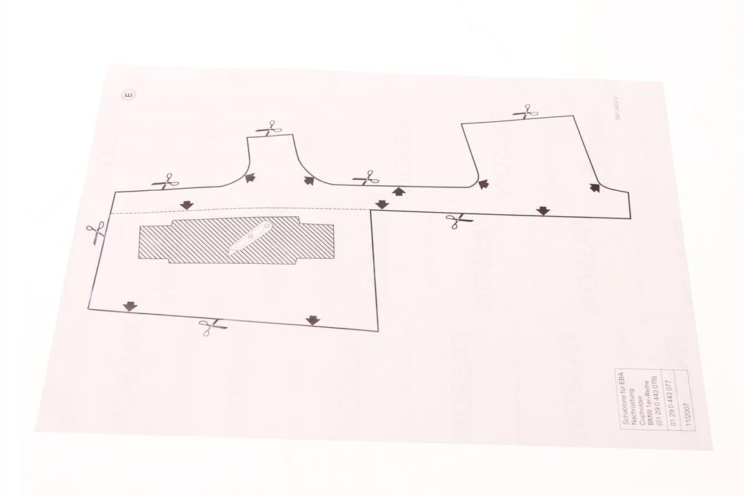 Information plate BMW 01 29 0 443 077