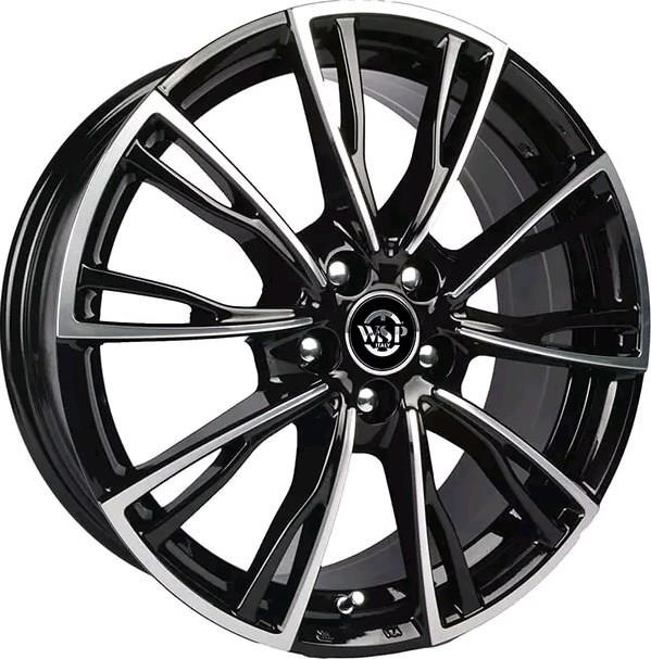 WSP Italy RPE177006D37GZA Light Alloy Wheel WSP Italy WD006 LUGANO(PEUGEOT) 7x17 5X108 ET37 DIA65,1 GLOSSY BLACK POLISHED RPE177006D37GZA