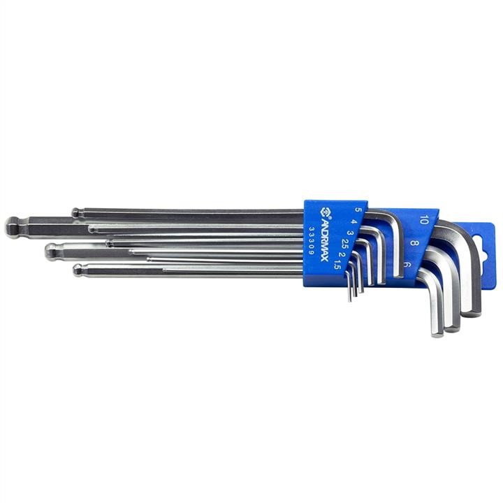 Andrmax 32109 L-shaped Torx wrench set, 9 pcs. 32109