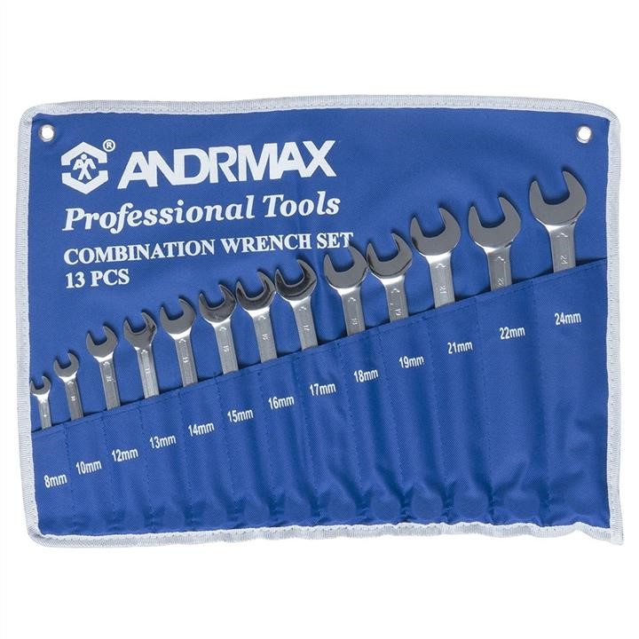 Andrmax 1813 Set of combined wrenches, 13 pcs. 1813
