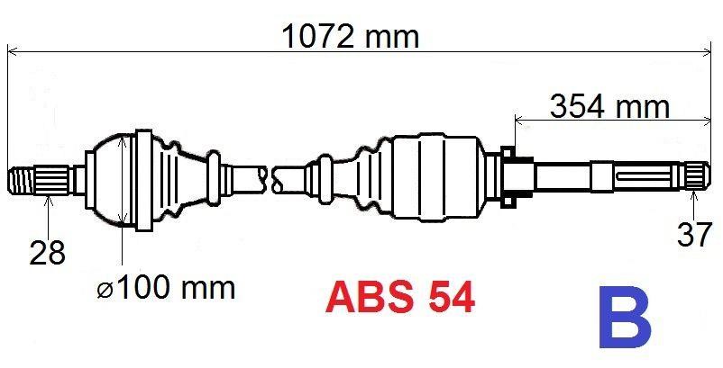 GRESA T5483 Z drive shaft T5483Z