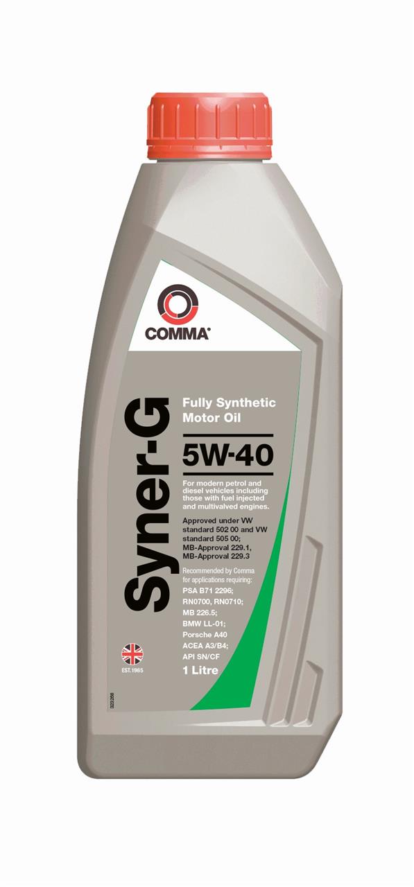 Comma SYN1L Engine oil Comma Syner-G 5W-40, 1L SYN1L