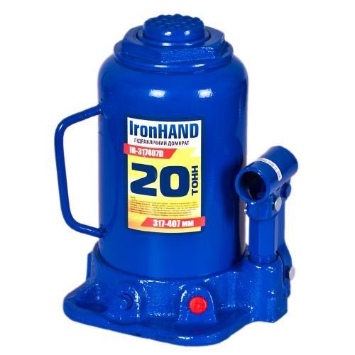 IRON HAND IH-317407D Hydraulic bottle jack IronHAND, 20t IH317407D