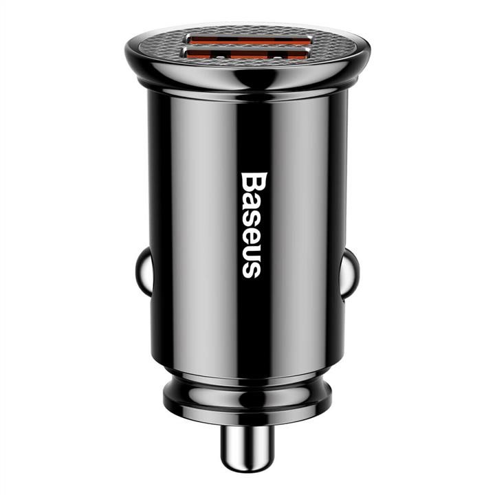 Baseus CCALL-YD01 USB Car Charger Baseus Circular Plastic А+А 30W Black CCALLYD01