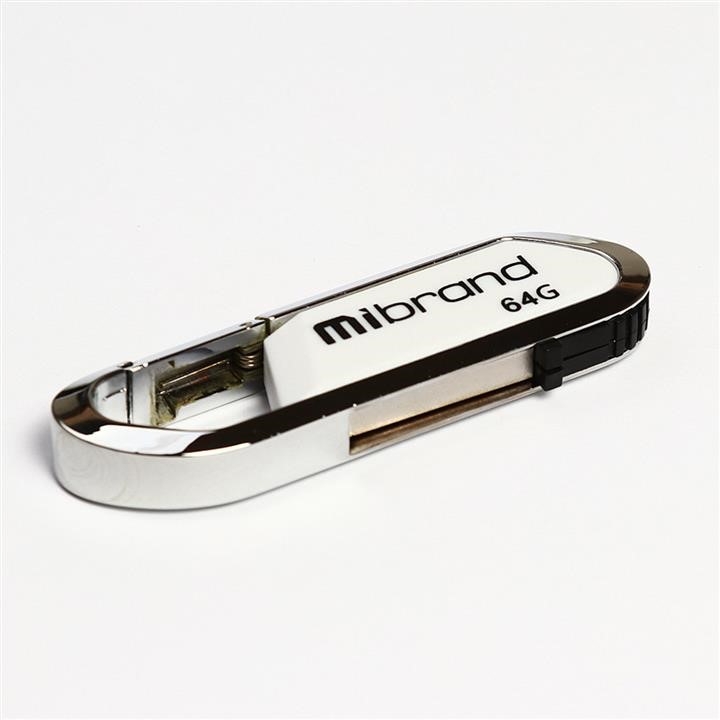 Mibrand MI2.0/AL64U7W Flash Mibrand USB 2.0 Aligator 64Gb White MI20AL64U7W