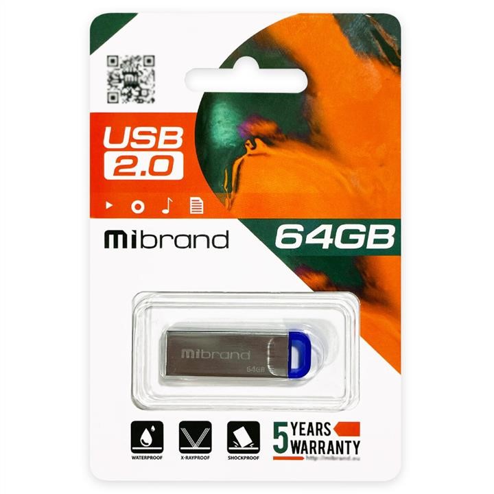 Mibrand MI2.0/FA64U7U Flash Mibrand USB 2.0 Falcon 64Gb Blue MI20FA64U7U