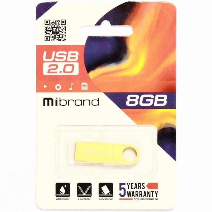 Mibrand MI2.0/PU8U1G Flash Mibrand USB 2.0 Puma 8Gb Gold MI20PU8U1G