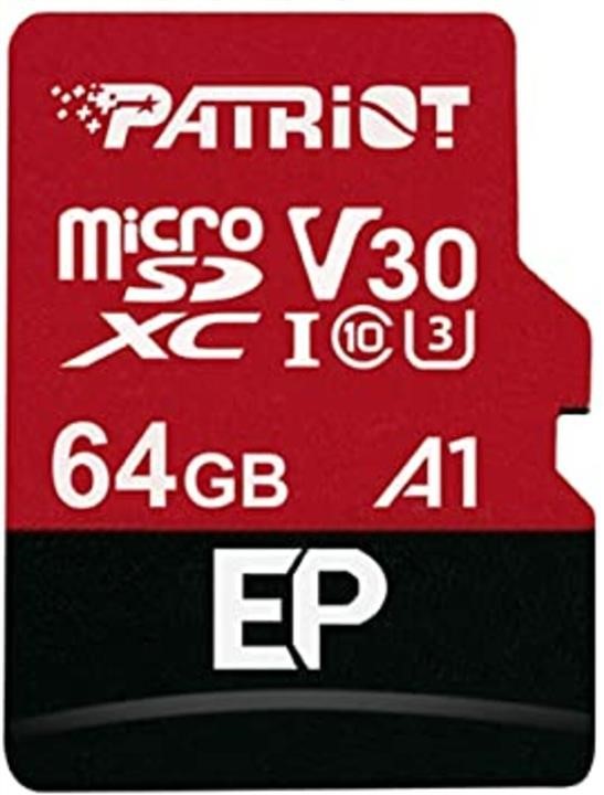 Patriot PEF64GEP31MCX MicroSDXC (UHS-1 U3) Patriot EP Series 64Gb class 10 V30 (R-100MB/s, W-80MB/s) (adapter SD) PEF64GEP31MCX