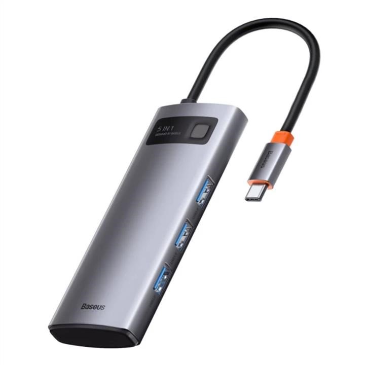 Baseus CAHUB-CX0G USB-Hub Baseus Metal Gleam Series 5-in-1 Multifunctional （Type-C to HDMI*1+USB3.0*3+PD*1) CAHUBCX0G