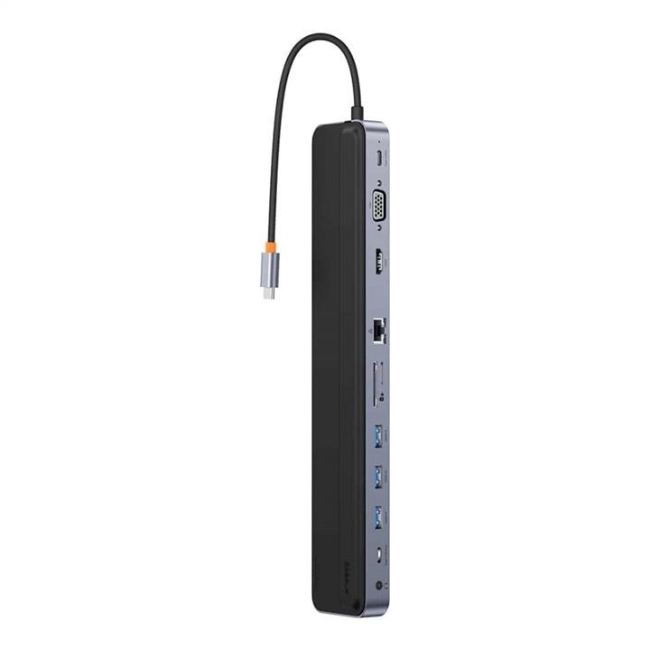 Baseus WKSX030013 USB-Hub Baseus EliteJoy Gen2 11-Port Type-C HUB Adapter Dark gray WKSX030013