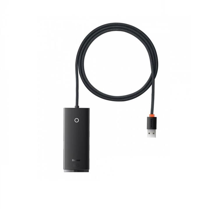 Baseus WKQX030101 USB-Hub Baseus Lite Series 4-Port USB-A HUB Adapter (USB-A to USB 3.0*4 ) 1m Black WKQX030101