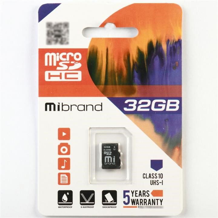 Mibrand MICDHU1/32GB MicroSDHC (UHS-1) Mibrand 32Gb class 10 MICDHU132GB