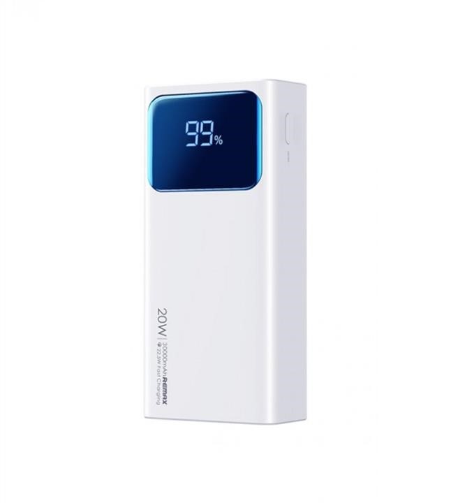 Remax RPP-571 WHITE REMAX Voyage Series  PD20W+QC22.5W Cabled Fast Charging Power Bank  30000mAh RPP-571 White RPP571WHITE