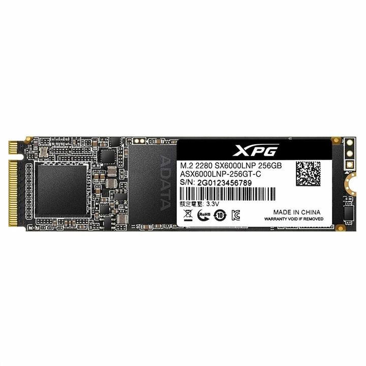 ADATA ASX6000LNP-256GT-C SSD M.2 ADATA XPG SX6000 Lite 256GB 2280 PCIe 3.0x4 NVMe 3D Nand Read/Write: 1800/1200 MB/sec ASX6000LNP256GTC
