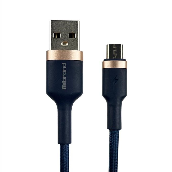 Mibrand MIDC/71MNB Mibrand MI-71 Metal Braided Cable USB for Micro 2.4A 1m Navy Blue MIDC71MNB