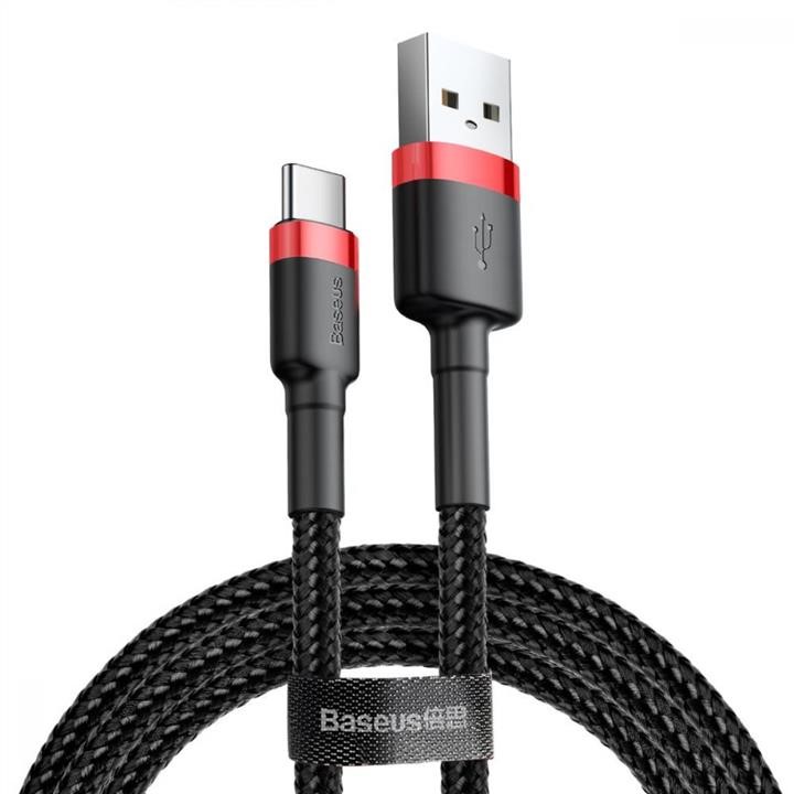 Baseus CATKLF-B91 Baseus Cafule Cable USB For Type-C 3A 1m Red+Black CATKLFB91
