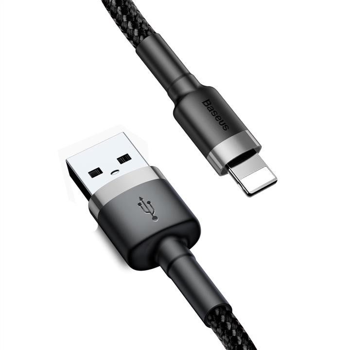 Baseus CALKLF-BG1 Baseus Cafule Cable USB For Lightning 2.4A 1m Gray+Black CALKLFBG1