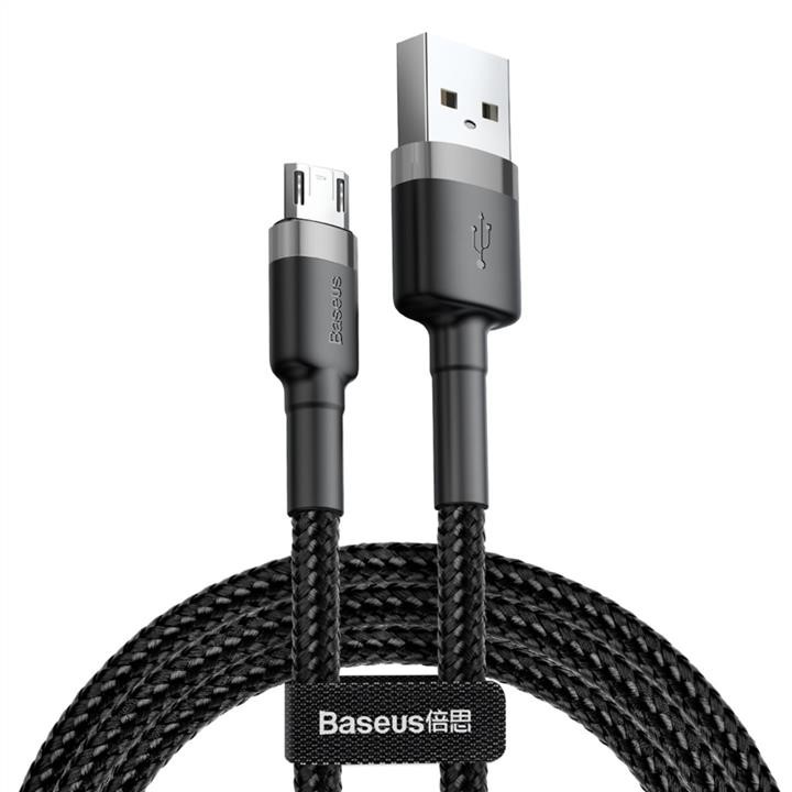 Baseus CAMKLF-AG1 Baseus cafule Cable USB For Micro 2.4A 0.5M Gray+Black CAMKLFAG1