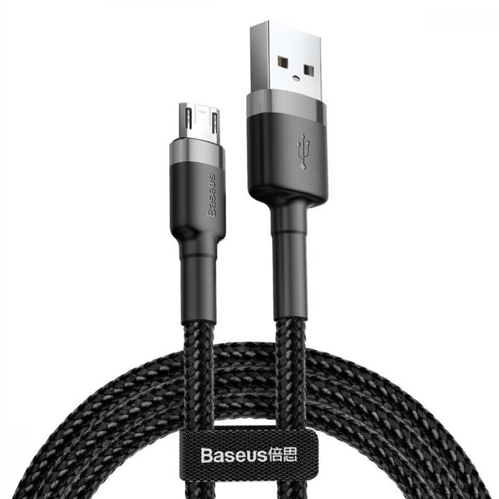 Baseus CAMKLF-BG1 Baseus Cafule Cable USB For Micro 2.4A 1m Gray+Black CAMKLFBG1