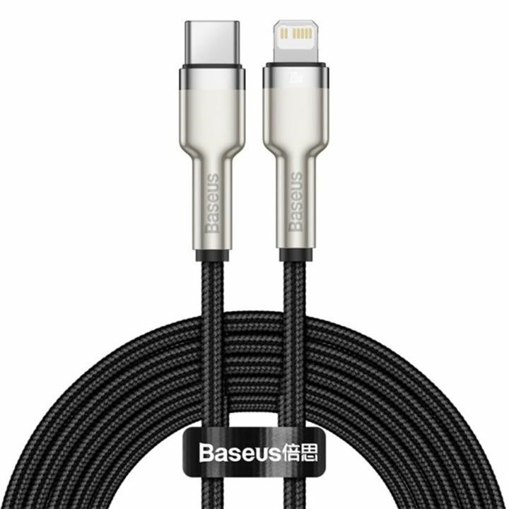 Baseus CATLJK-B01 Baseus Cafule Series Metal Data Cable Type-C to iP PD 20W 2m Black CATLJKB01