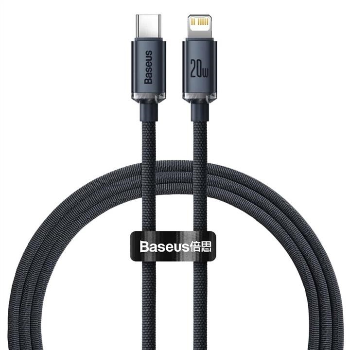 Baseus CAJY000201 Baseus Crystal Shine Series Fast Charging Data Cable Type-C to iP 20W 1.2m Black CAJY000201