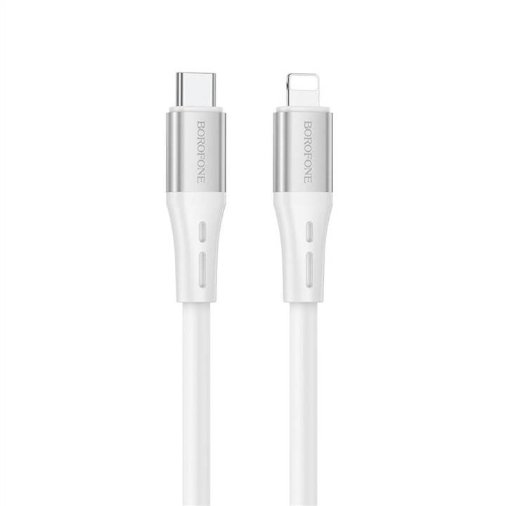 Borofone BX88LPW Borofone BX88 Solid PD silicone charging data cable for iP White BX88LPW