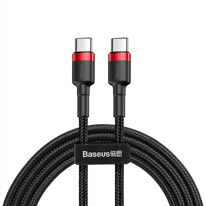 Baseus CATKLF-G91 Baseus Cafule USB Cable Type-C-Type-C 3A 1m Red+Black CATKLFG91