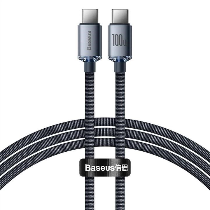 Baseus CAJY000701 Baseus Crystal Shine Series Fast Charging Data Cable Type-C to Type-C 100W 2m Black CAJY000701