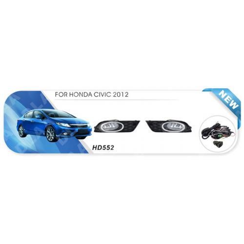 DLAA HD-552 Fog lamp DLAA for Honda Civic 2012-2014, kit HD552