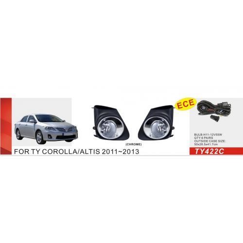 DLAA TY-422C Fog lamp DLAA for Toyota Corolla 2010-2013, kit TY422C