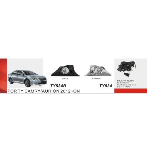 DLAA TY-534B BLACK Fog lamp DLAA for Toyota Camry 2011-2014, kit TY534BBLACK